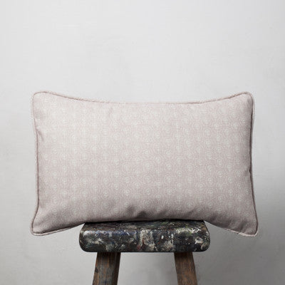 Rose Pink Blotch Daisy Piped Oblong Cushion O L I V E D A I S Y